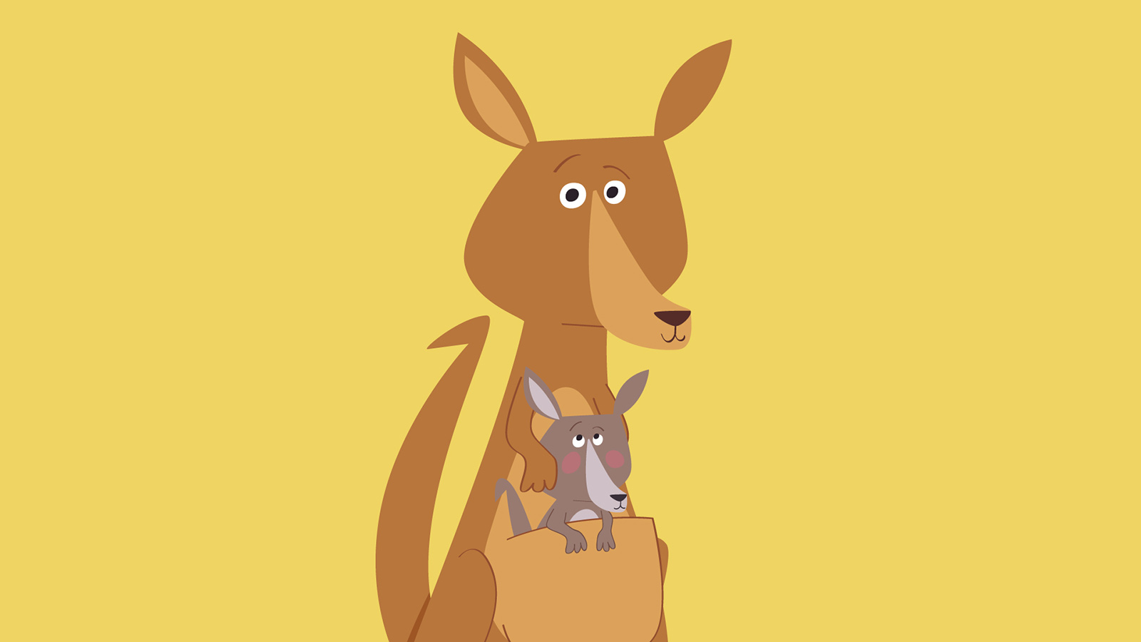 Only a kangaroo