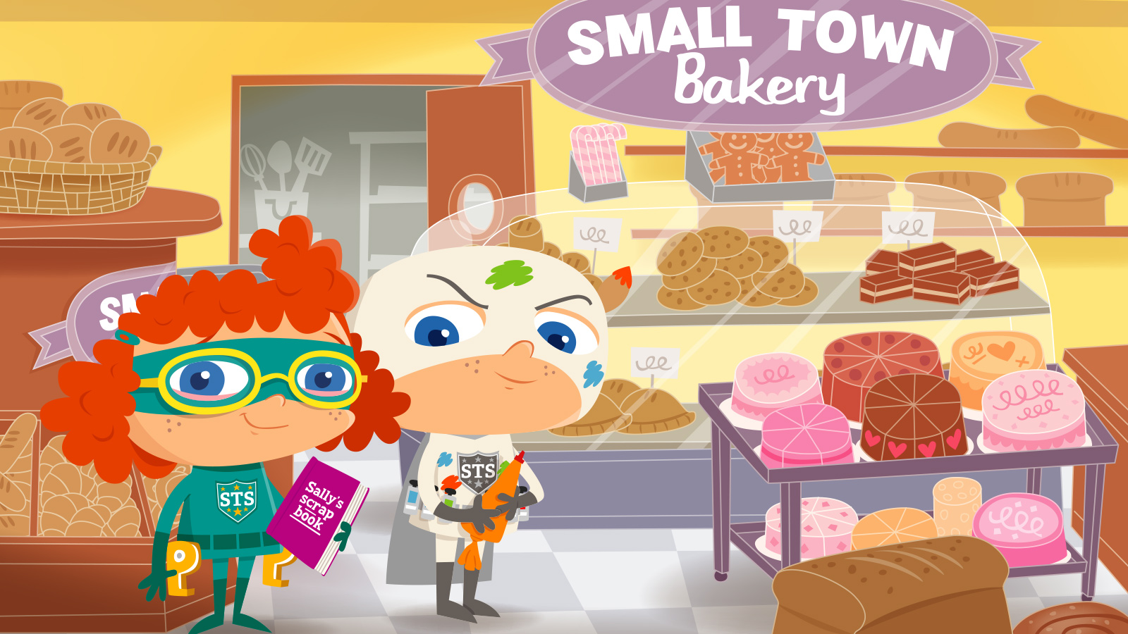 Sally and Percy at the bakery